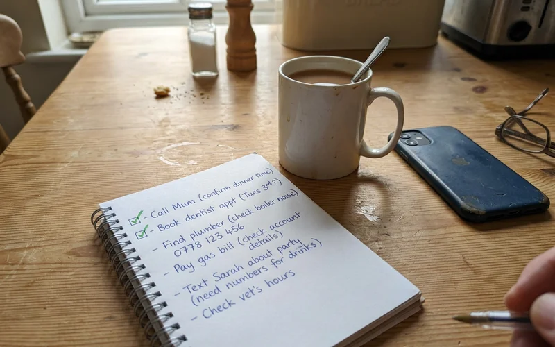 A step-by-step checklist graphic of what to do first