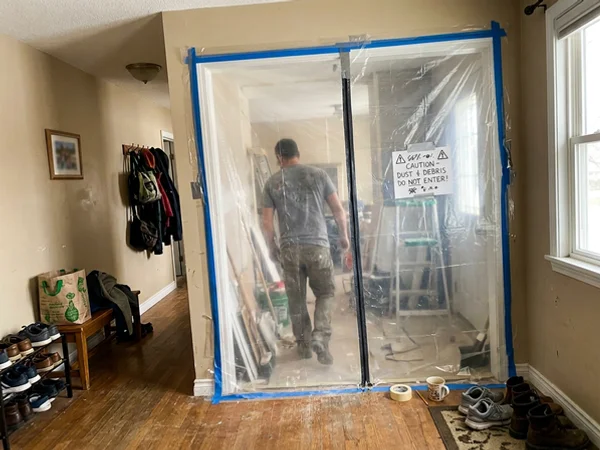 Biological containment zone established inside a residence